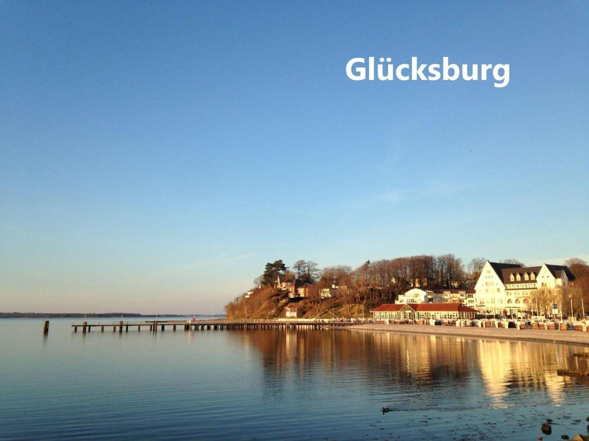Seeblick II - Gemuetliche 60Qm - Ganzes Haus - 50M Zum Naturstrand - Mit Terrasse Und Grossem Garten Glücksburg Exteriér fotografie